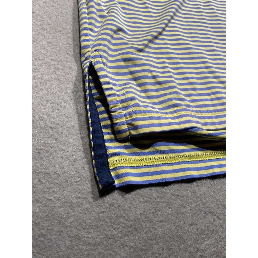 RLX Ralph Lauren Polo Shirt Mens Xl Striped Short Sleeve Performance Golf‎